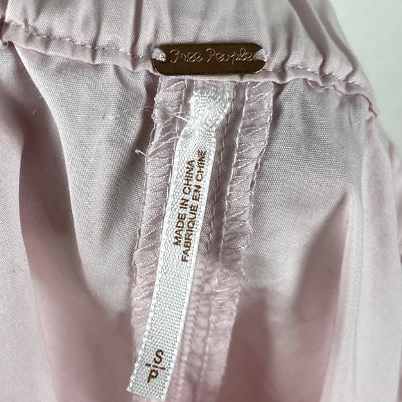Free People Show Some Shoulder Top Womens Small Pink Blouse Off The Shoulder - Picture 11 of 11